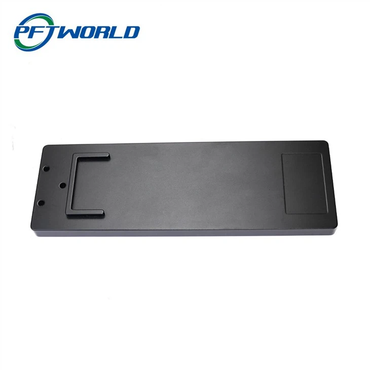 Placa de aluminio, anodizado negro, piezas de equipos electrónicos