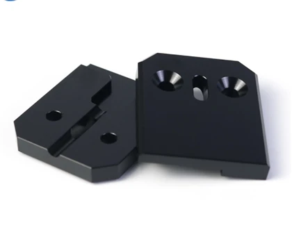 Piezas de aluminio CNC fresado anodizado negro