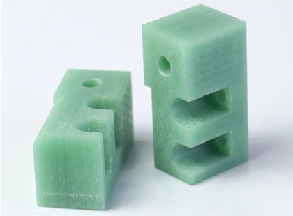 CNC de precisión que muele piezas de plástico verdes FR4
